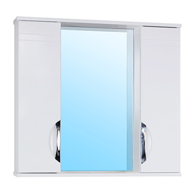 14 Зеркальный шкаф Джика  800 (2 створки) (белый) VERSAL