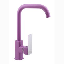 32  Смеситель для кухни с гайкой сиреневый С3632 (УДЛ)