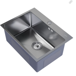 Мойка настол. монтаж 60х45 (3, 0) вып 3 1/2 MIXLINE PRO 22см с сифоном (сатин)