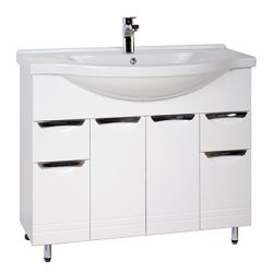 14 Тумба Джика 1000 (4 дв.+2 ящ.) (белый) под ум. Эльбрус 100 VERSAL