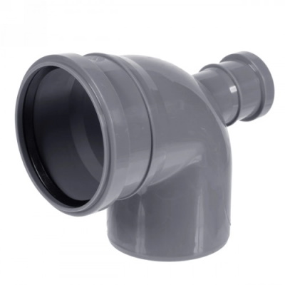 ПП Отвод 110х90 с выходом на 50 (Фронт) ПОЛИТЭК (35шт)