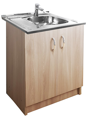 Тумба под мойку 60х60 (445) "Шимо светлый"