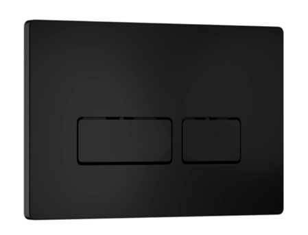 Кнопка смыва WAVE V2 универсальная ЧЕРНАЯ АБС прямоугольная
