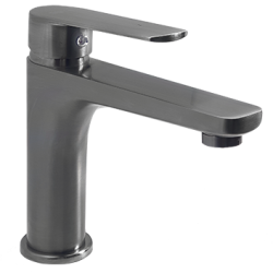 44 Смеситель для умывальниа на гайке "Графит"СВ3044