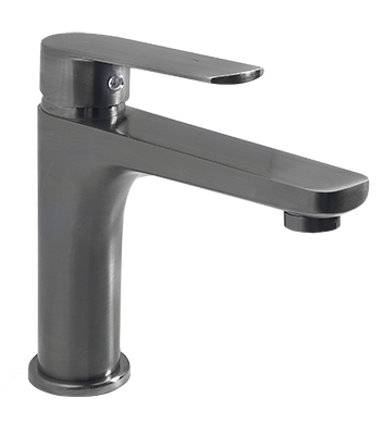 44 Смеситель для умывальниа на гайке "Графит"СВ3044