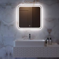 Зеркало MIXLINE "Стив-Лайт" 700*685 (ШВ) сенсорный выключатель, светодиодная подсветка НОВИНКА