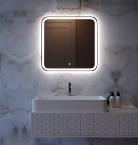 Зеркало MIXLINE "Стив-Лайт" 700*685 (ШВ) сенсорный выключатель, светодиодная подсветка НОВИНКА