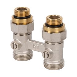 Узел нижнего подключения Royal Thermo прямой 1/2х3/4 ЕК (черный)