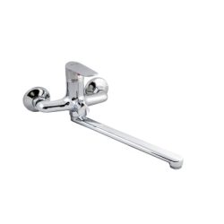 33 Смеситель для ванны с длин изливом 350 мм. с дивер СВ8233