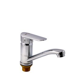 33 Смеситель для кухни средний нос с гайкой СВ3133