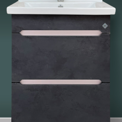 4 Тумба  "Уран СОМО 80"  2 ящика Графит с доводчиком