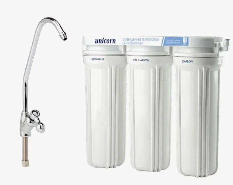 Система фильтрации, трехступенчатая под мойку FPS3 Unicorn