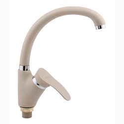 01 Смеситель для кухни с гайкой (утка) бежевый крап С4301К