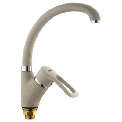 25 Смеситель для кухни с гайкой (утка) бежевый СВ4325-3