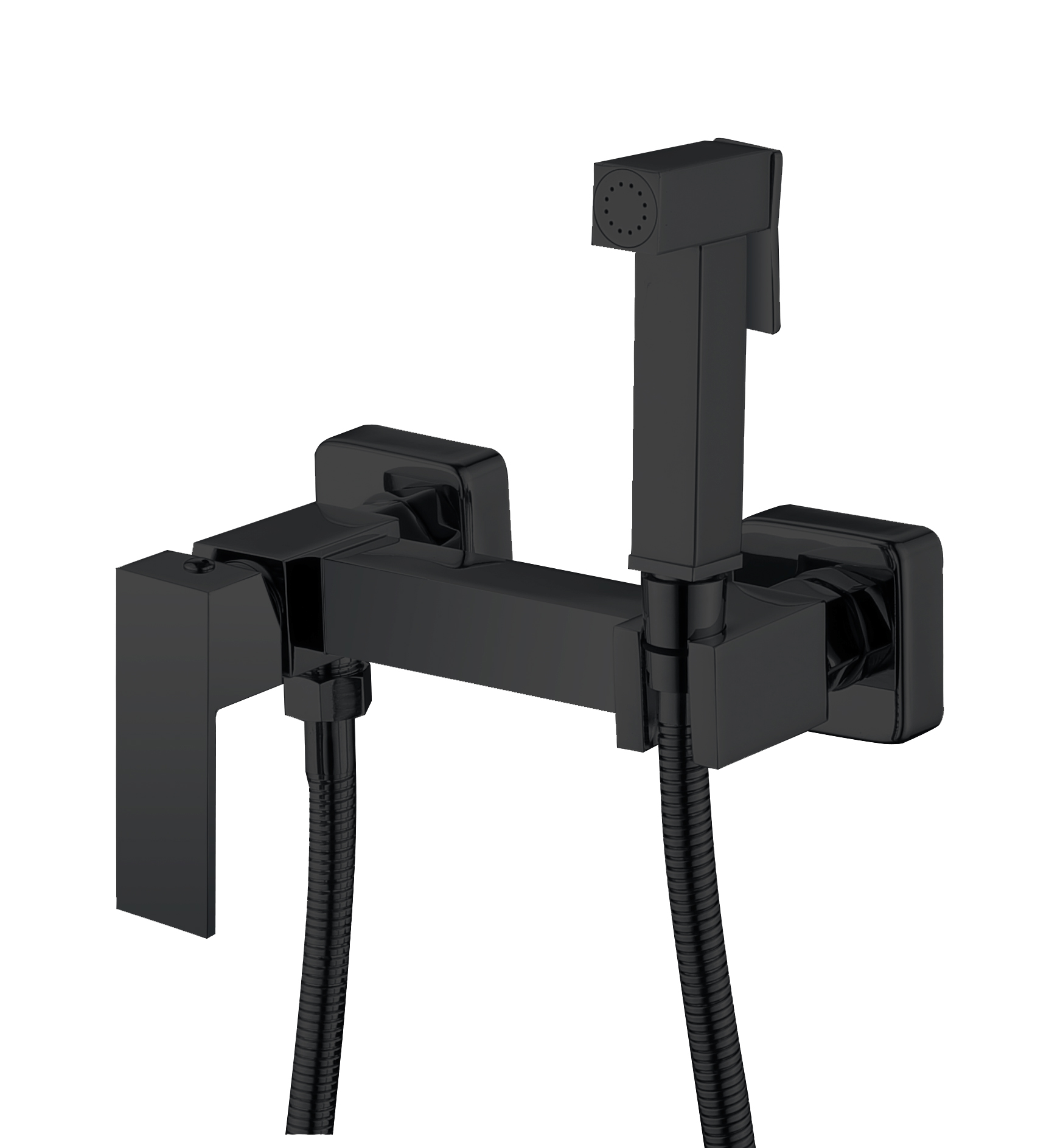 35 Гигиенический душ со смесителем А8035-1 (черный)