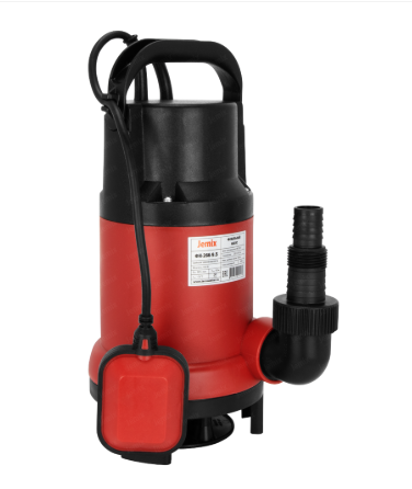 Насос фекальный JEMIX GS-400 (пластик, 0,4 КВт, напор 5 м, произв. 7,5 куб.м/час)