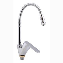 12 Смеситель для кухни с гайкой с гибким изливом С4512