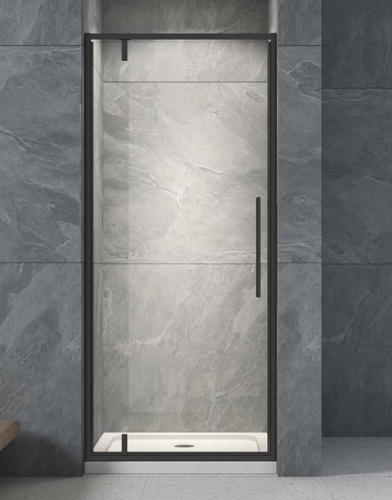 Душевая дверь Veconi VN-33B арт. VN33B-80-01-C7 стекло прозрачное,6 мм