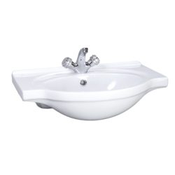 Умывальник Сатурн с переливом белый Santeri