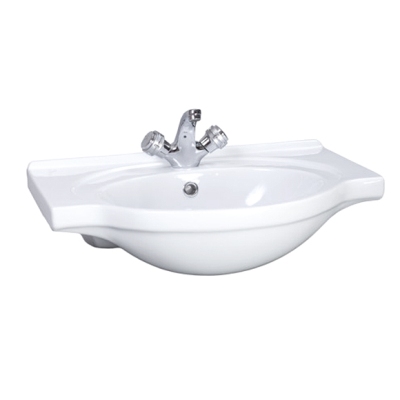 Умывальник Сатурн с переливом белый Santeri