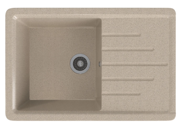 Мойка ML-GMS07 СТАНДАРТ с крылом, песочный (302), 750*495*190мм