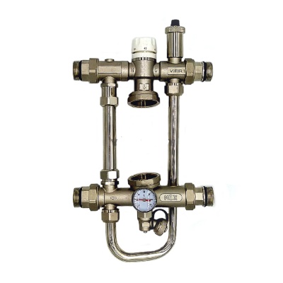 Насосно-смесительный узел универ. с байпасом для отопления и тепл. пола"AQUALINK 6/1"