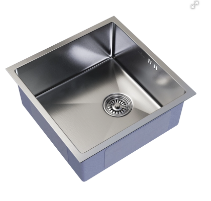 Мойка подст.монтаж 45х45 (3,0) вып 3 1/2 MIXLINE PRO 20см с сифоном (сатин)