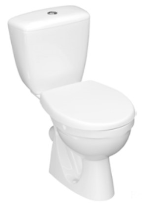 Унитаз-компакт Фест МС Инкоэр-Б1 белый(кос/в,ниж/под,1РА,п/пропилен)Кекрамин (Беларусь)