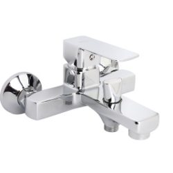 39 Смеситель для ванны с кокротким изливом  с дивертором С8539