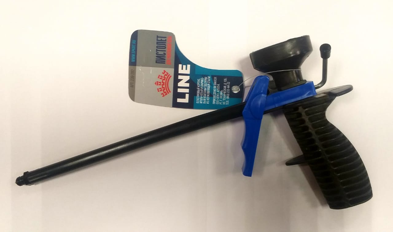 Пистолет д/монтажной пены Промо, TLine Черно-Синий (60/15) 239-282