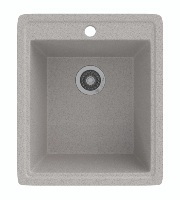 Мойка ML-GMS18 СТАНДАРТ прямоугольная, светло-серый (310), 410*470*190мм