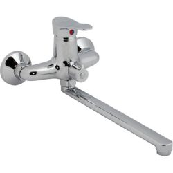 14 Смеситель для ванны с длин изливом 350 мм. с дивер СВ8214