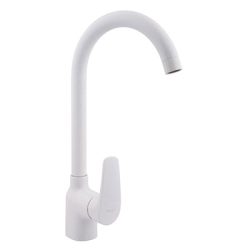 60 Смеситель для кухни белый матовый СВ3660Н