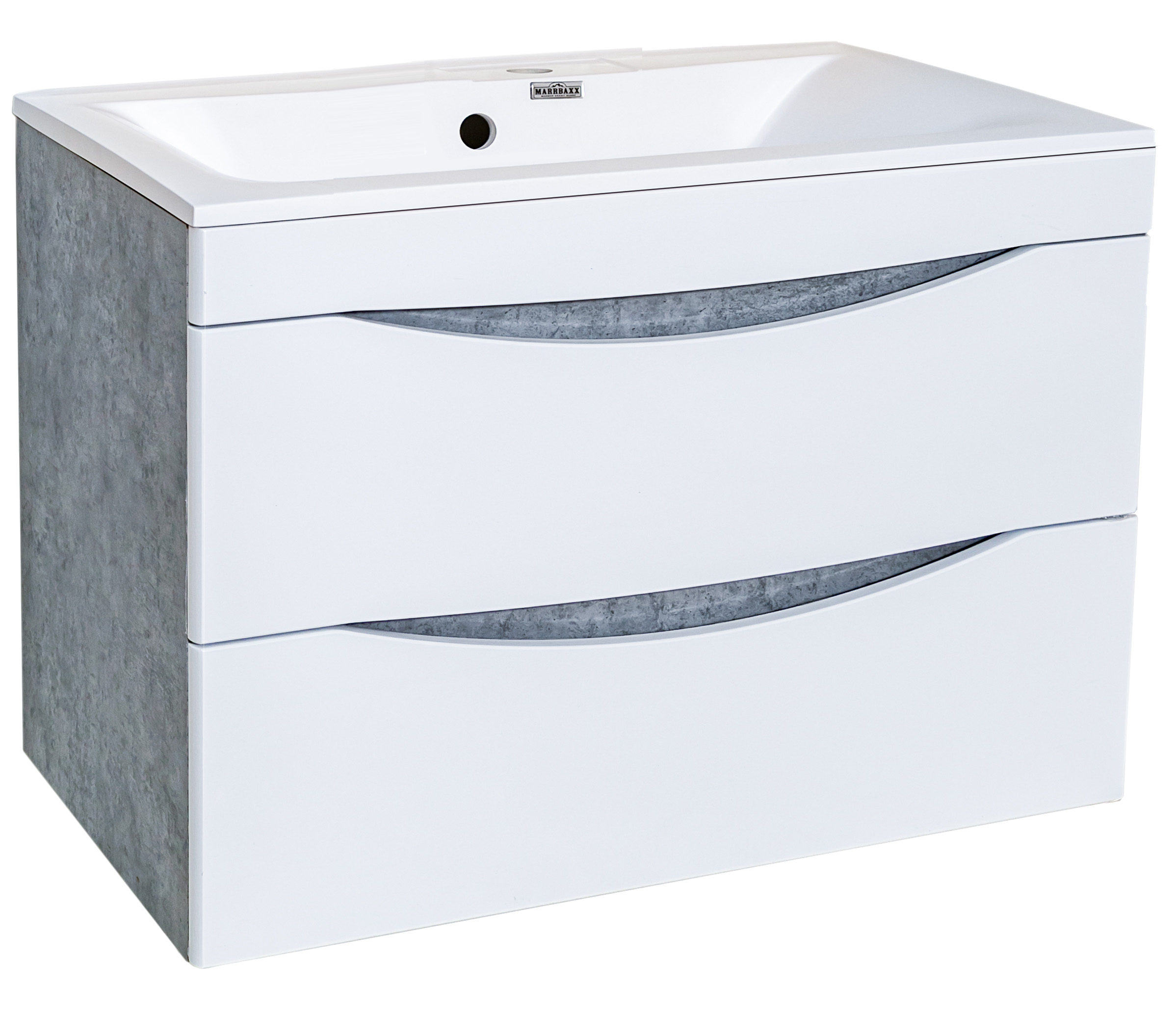 09 Тумба МИЛАНА  800 подвесная (бетон) под умыв.НАТАЛИ V20/Paola Elegante 800/Элен 80