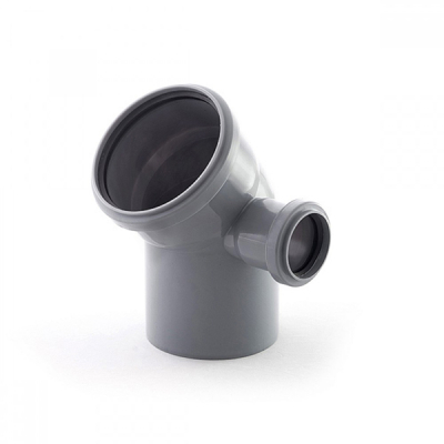 ПП Отвод 110х45 с выходом ф50 (правый)