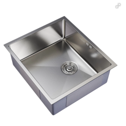 Мойка подст.монтаж 50х44 (3,0) вып 3 1/2 MIXLINE PRO 20см с сифоном (сатин)