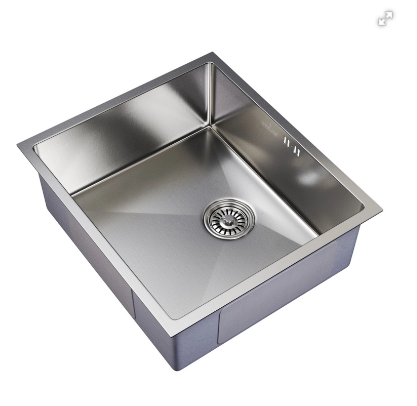 Мойка подст.монтаж 50х44 (3,0) вып 3 1/2 MIXLINE PRO 20см с сифоном (сатин)