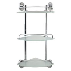 23 Полка  угловая 3-ярусная (стекло) С2023