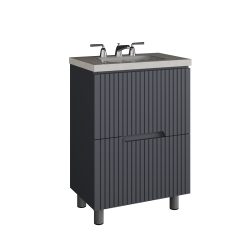 Тумба Асти (60 2 ящика (Графит + Графит) под Como 60)