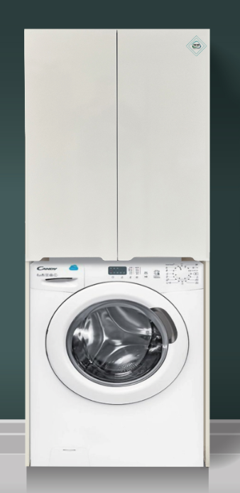 6 Шкаф напольный для стиральной машины  "Уран 650" Белый