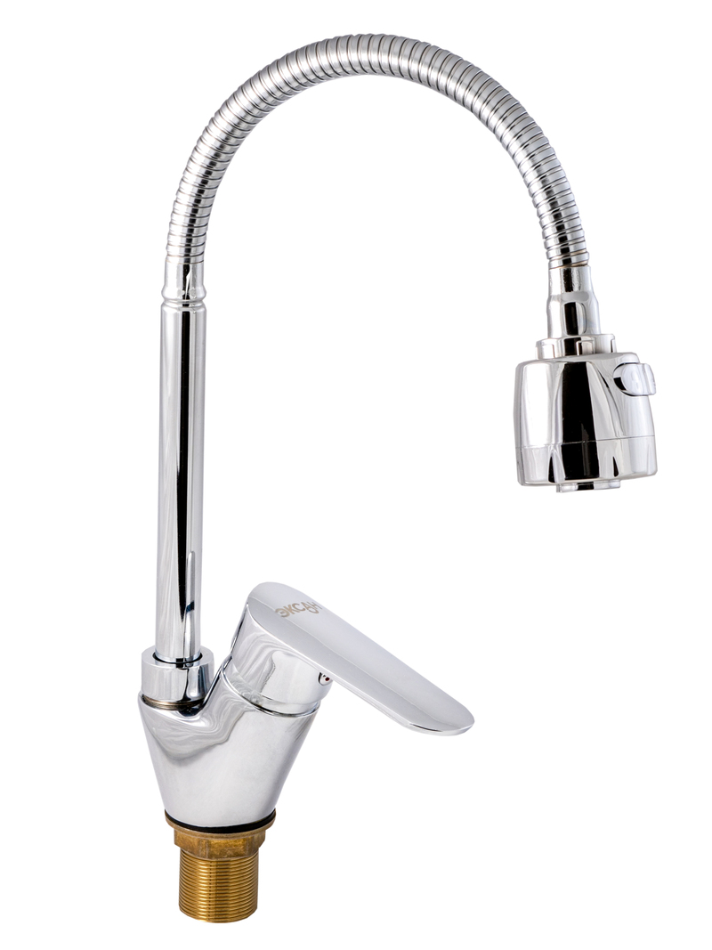 33 Смеситель для кухни  гибкий излив СВ3533