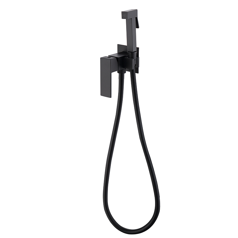 35 Гигиенический душ со смесителем А8135-1 (черный)