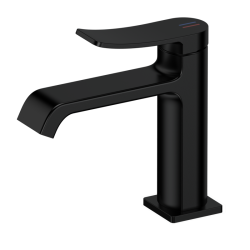 30 Смеситель для умывальника с гайкой (черный) СВ3030