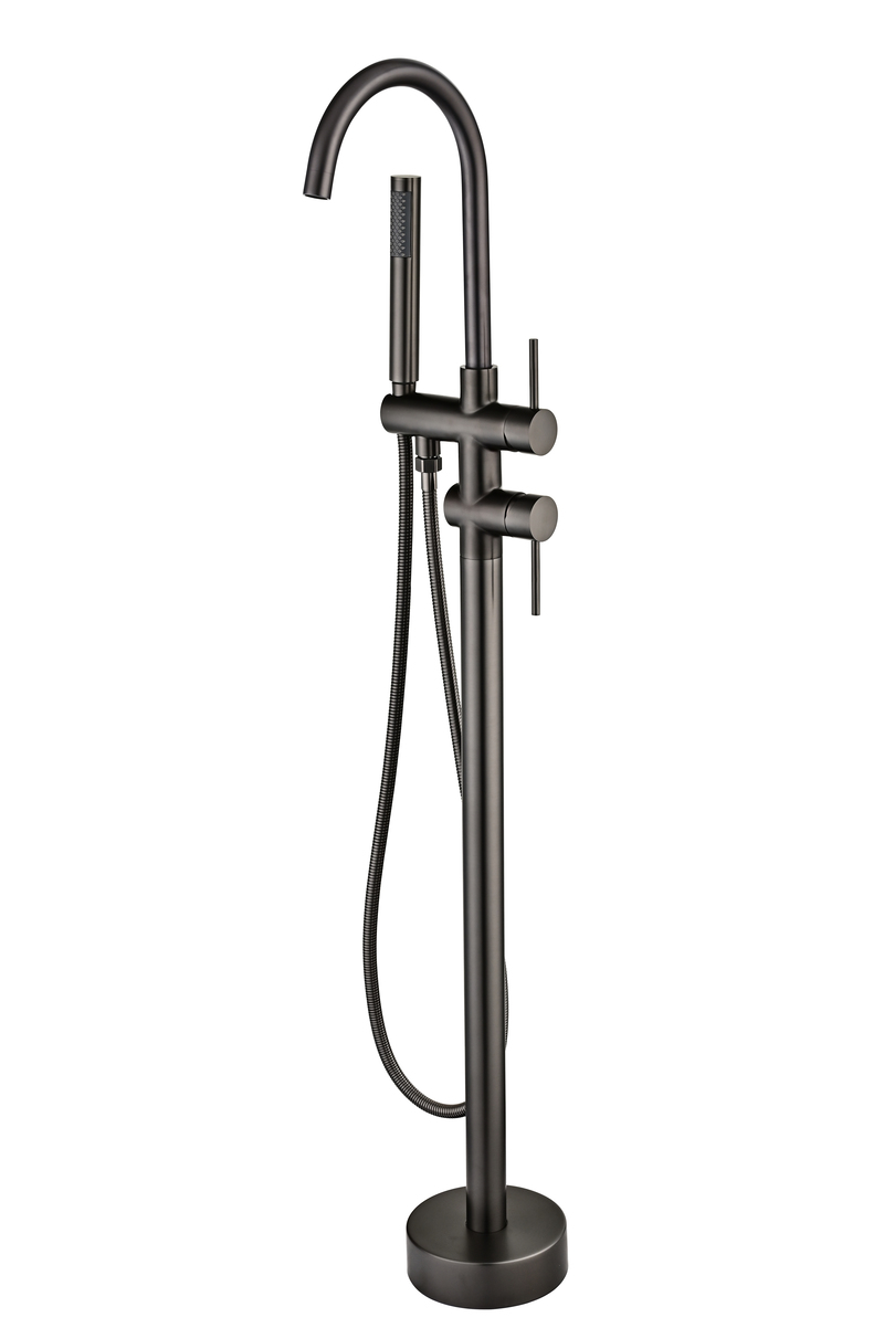 51 Смеситель Напольный для ванны  (графит) Люкс А9051