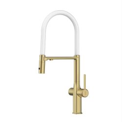 46 Смеситель для кухни + РОДНИК А3746-4 Люкс (Золото)