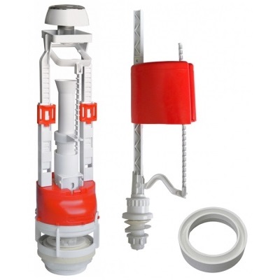 Арматура к смыв. бачку Кноп. ИНКОЭР хром бок/подв. D40