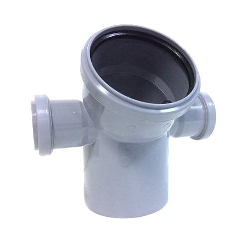 ПП Отвод 110х45 с выходом 50 (Левый+Правый)"ПОЛИТЭК" (40шт)