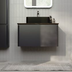 Тумба Morelle 80 подвесная Антрацит/Трюфель