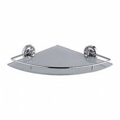 Полка угловая одинарная (стекло) 25 см Л3521-1