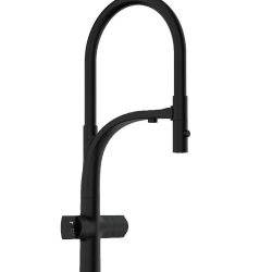 48 Смеситель для кухни + РОДНИК А3748-1 Люкс (Черный)